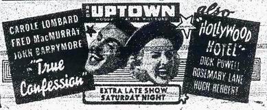 Uptown Theatre - Old Ad (newer photo)